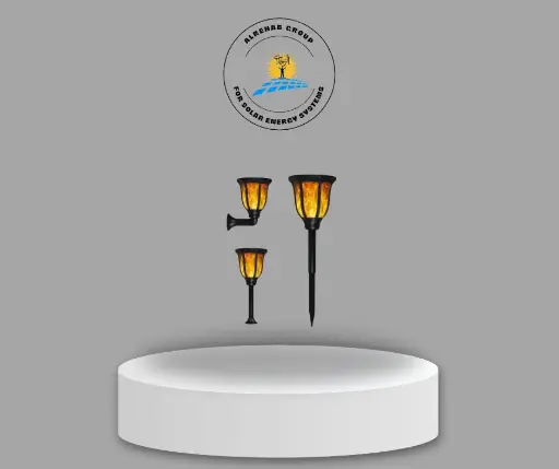 "Solar Garden Light وحدة انارة حدائق بالطاقة الشمسية  "حربة قائم 2 وات RGB